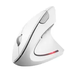 (25132) TRUST RATÓN ERGONÓMICO VERTICAL VERTO INALÁMBRICO 2.4GHZ 800/1200/1600 PPP DIESTRO 6 BOTONES BLANCO