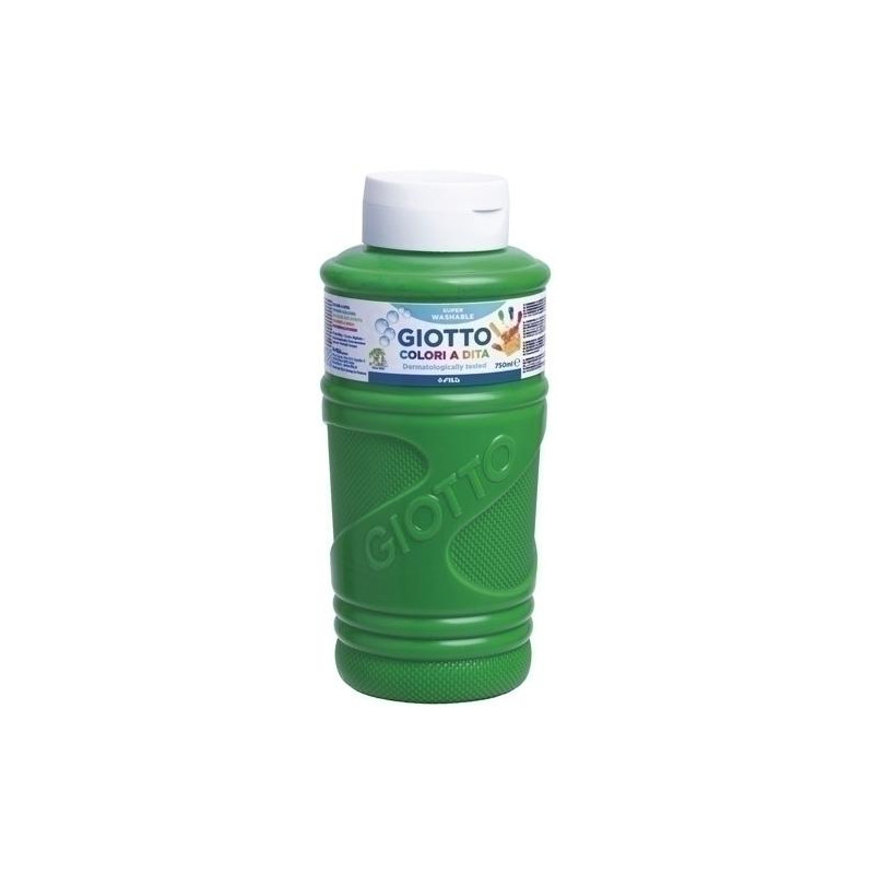 (F472911) GIOTTO PINTURA DE DEDOS DE 750 ML COLOR VERDE