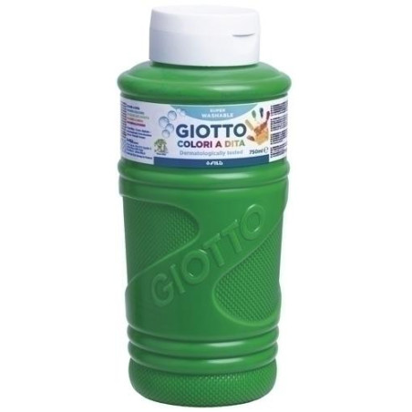 (F472911) GIOTTO PINTURA DE DEDOS DE 750 ML COLOR VERDE