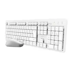 (25467) TRUST COMBO TECLADO + RATÓN INALÁMBRICO ODY II SILENCIOSO BLANCO