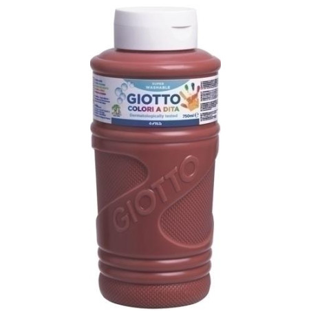 (F472928) GIOTTO PINTURA DE DEDOS DE 750 ML COLOR MARRÓN