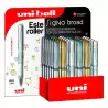 (182634397) UNIBALL ROLLERBALL SIGNO BROAD UM-153 1.0MM SURTIDO ORO/PLATA/BLANCO EXPOSITOR 36 UD