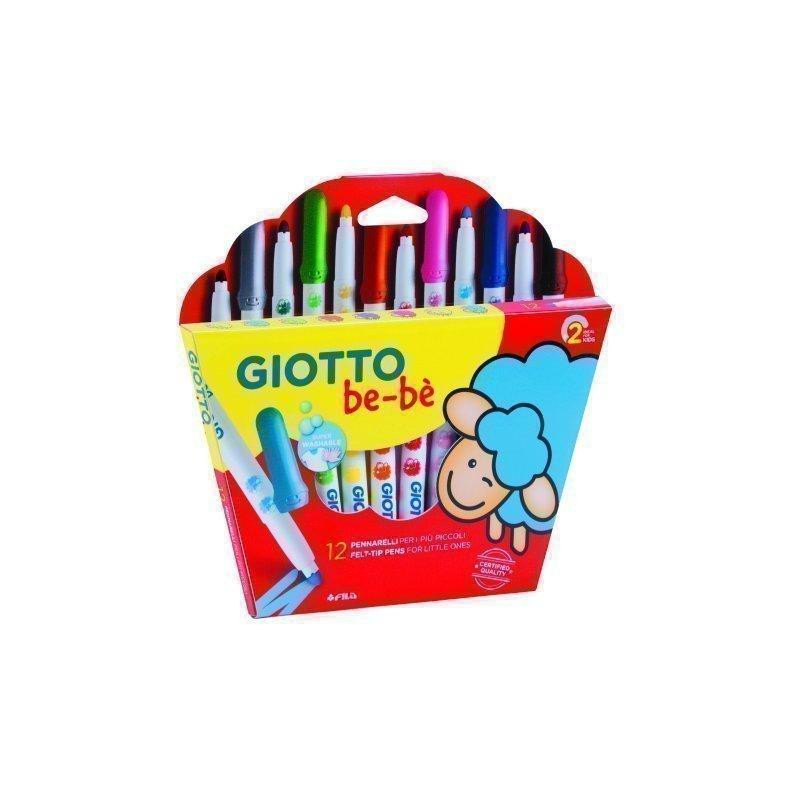 (F469900) GIOTTO ROTULADORES BE-BÉ SÚPER COLORES SURTIDOS ESTUCHE 12 UD