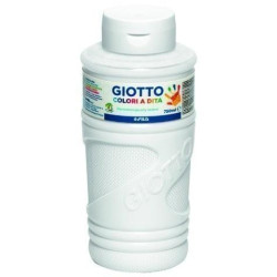 (F472901) GIOTTO PINTURA DE DEDOS DE 750 ML COLOR BLANCO