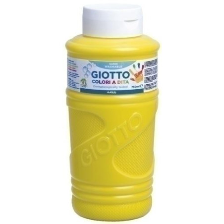 (F472902) GIOTTO PINTURA DE DEDOS DE 750 ML COLOR AMARILLO