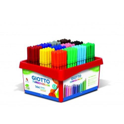 (F523800) GIOTTO ROTULADORES TURBO COLOR SURTIDOS SCHOOLPACK 144 UD