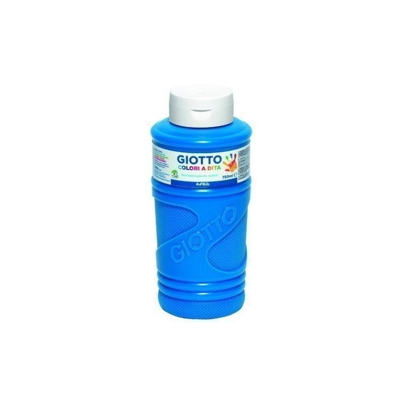 (F472915) GIOTTO PINTURA DE DEDOS DE 750 ML COLOR AZUL CYAN