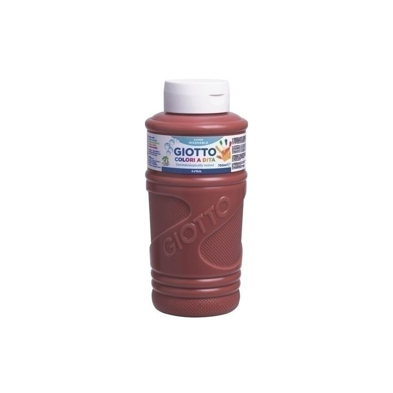 (F472928) GIOTTO PINTURA DE DEDOS DE 750 ML COLOR MARRÓN