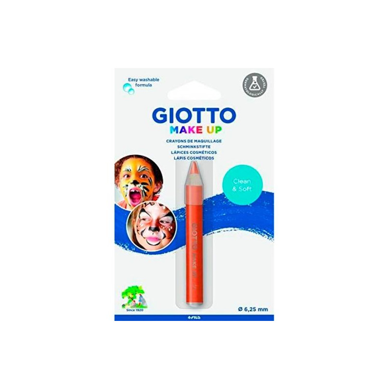 (F473111) GIOTTO LÁPIZ COSMÉTICO INDIVIDUAL UNISEX PARA NIÑOS NARANJA -BLISTER-