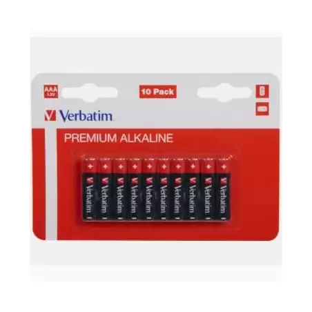(49874) VERBATIM PILAS ALCALINAS AAA-LR03 -PACK 10U-