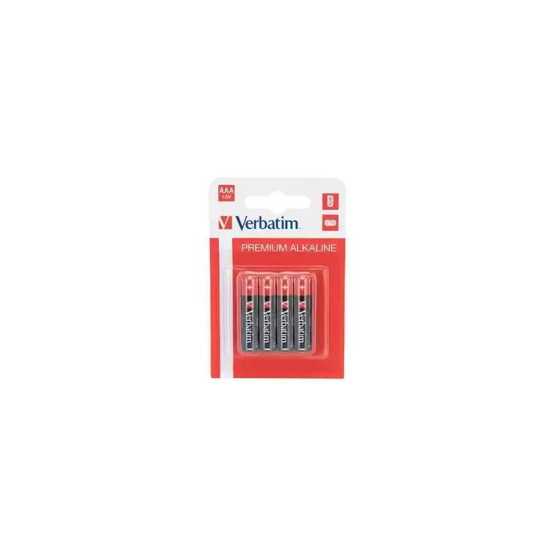 (49920) VERBATIM PILAS ALCALINAS AAA - LR03- PACK 4 UDS