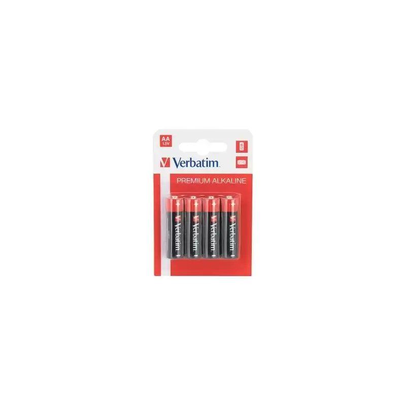 (49921) VERBATIM PILAS ALCALINAS AA - LR06 - PACK 4 UDS