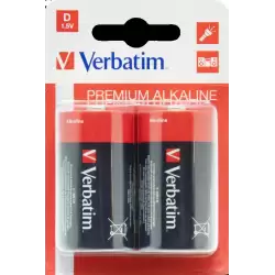 (49923) VERBATIM PILAS ALCALINAS D - LR20 - PACK 2 UDS