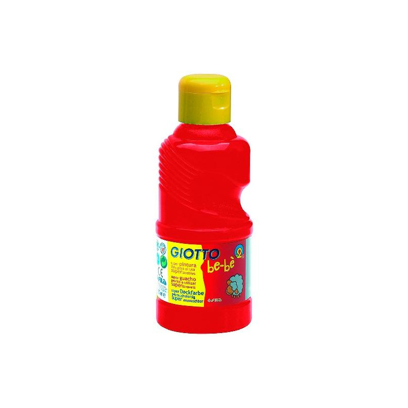 (F531908) GIOTTO TÉMPERA BE-BÉ PARA NIÑOS ROJO BOTELLA 250ML