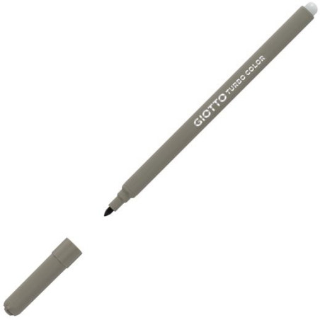 (F485025) GIOTTO ROTULADORES TURBO COLOR GRIS CAJA 12 UD