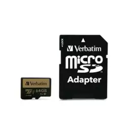(44034) VERBATIM PRO+ U3 MICRO SDXC CARD 64GB C/ADAPTADOR