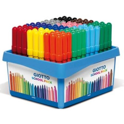 (F524000) GIOTTO ROTULADORES TURBO MAXI COLORES SURTIDOS SCHOOLPACK 108 UD