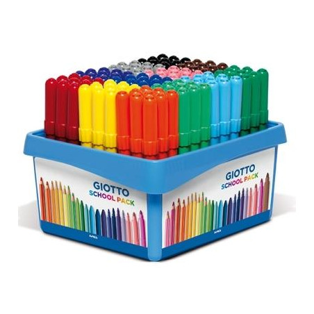 (F524000) GIOTTO ROTULADORES TURBO MAXI COLORES SURTIDOS SCHOOLPACK 108 UD
