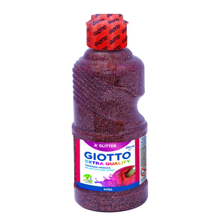 (F53120700) GIOTTO TÉMPERA GLITTER BRONCE BOTELLA 250 ML