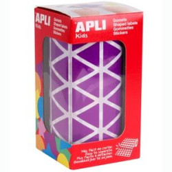 (11495) APLI GOMETS TRIANGULARES 20MM ROLLO LILA -ROLLO 2832 UNIDADES-