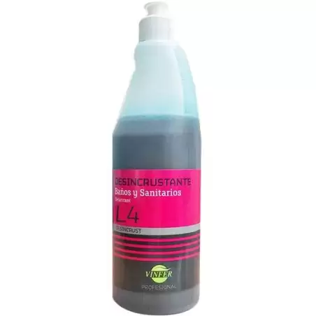 (L44175R002) VINFER LIMPIADOR MULTIUSOS L4 DESINCRUSTANTE BAÑOS Y SANITARIOS BOTELLA 750ML