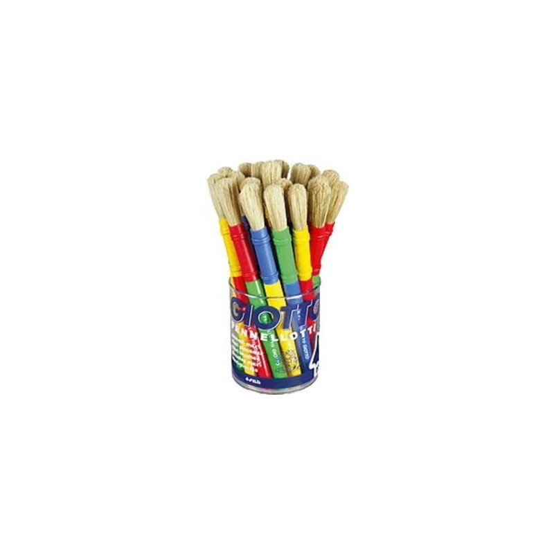 (F536100) GIOTTO PINCEL MAXI COLORES SURTIDOS BOTE 20 UD