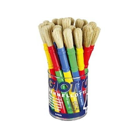 (F536100) GIOTTO PINCEL MAXI COLORES SURTIDOS BOTE 20 UD