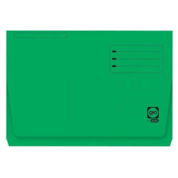 (400040685) GIO SUBCARPETA CON BOLSA Y SOLAPA VERDE INTENSO CARTULINA FOLIO 320GR -25U-