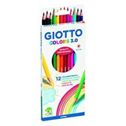 (F276600) GIOTTO LÁPICES DE COLORES COLORS 3.0 SURTIDOS ESTUCHE 12 UD