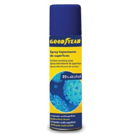 (329019) GOODYEAR SPRAY LIMPIADOR HIGIENIZANTE DE SUPERFICIES ALCOHOLICO 500ML