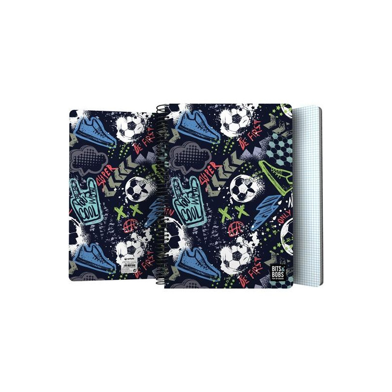 (16502217) GRAFOPLÁS CUADERNO ESPIRAL FOLIO 80H 4X4MM 90GR TAPA PP BITS&BOBS MATCH