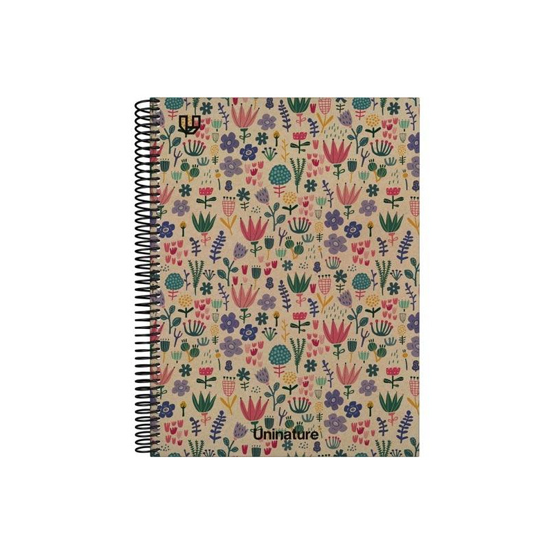 (88502304) GRAFOPLÁS CUADERNO ESPIRAL A4 80H 4X4 90GR KRAFT Y CARTÓN RECICLADO UNINATURE HOLANDA