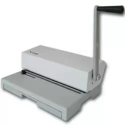 (3036PER64) YOSAN ENCUADERNADORA 64 (PASO 5:1) ESPIRAL MANUAL FOLIO APAISADO GRIS