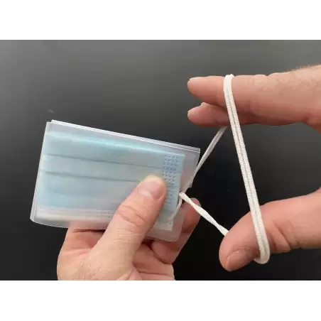 (S182UPORTAMASK/2) YOSAN PORTAMASCARILLA DE POLIPROPILENO TRANSLUCIDO PARA PROTECCION DE MASCARILLA QUIRURGICA/SANITARIA BLIS...