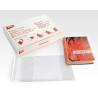 (12279) APLI FORRO DE LIBROS CON SOLAPA AJUSTABLE 280MM PVC 130 MICRAS CAJA 100 UD
