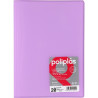 (01451295) GRAFOPLÁS CARPETA CON FUNDAS POLIPLÁS SOLDADAS FOLIO 20 FUNDAS PP SEMIRÍGIDO TRANSLÚCIDO LAVANDA SOFT