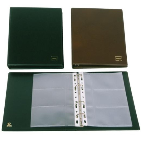 (03791010) GRAFOPLÁS PORTATARJETAS DE VISITA BASIC 1/4 CAPACIDAD 60 TARJETAS PVC NEGRO