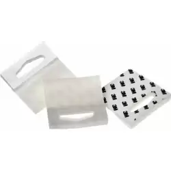 (7000001899) 3M PERCHAS 1075 ADHESIVAS 50X50MM KIT 500 UD POLIÉSTER TRANSPARENTE