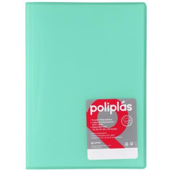 (01431226) GRAFOPLÁS CARPETA POLIPLÁS DE POLIPROPILENO TRANSLÚCIDO CON 10 FUNDAS SOLDADAS FOLIO MINT