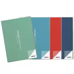 (P142) ADDITIO CUADERNO DUPLEX A4 PARA EL PROFESORADO PVC 112 PÁGINAS C/SURTIDOS