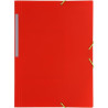 (04801251) GRAFOPLÁS CARPETA CON GOMAS COLORGRAF FOLIO 3 SOLAPAS PP ROJO TRANSLÚCIDO