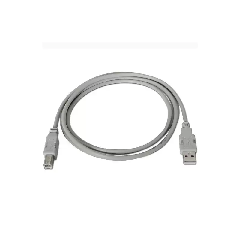 (A101-0002) AISENS CABLE USB 2.0 IMPRESORA TIPO A/M - B/M BEIGE 1