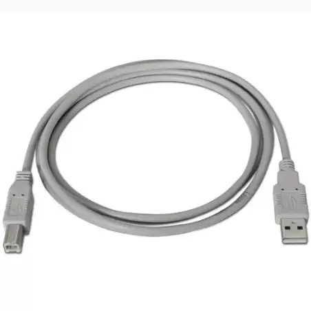 (A101-0002) AISENS CABLE USB 2.0 IMPRESORA TIPO A/M - B/M BEIGE 1