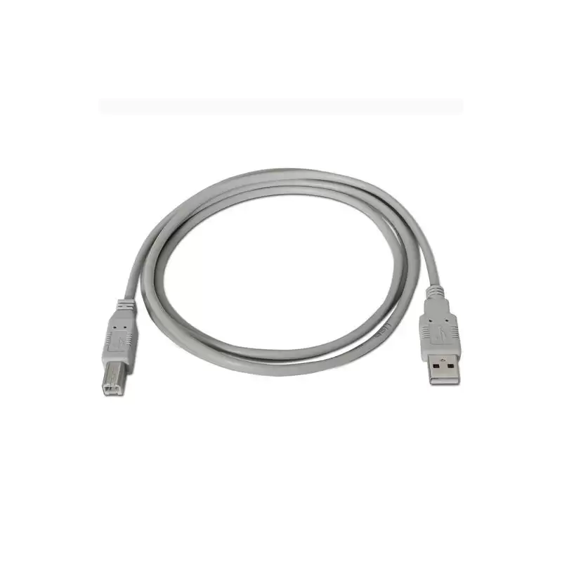 (A101-0003) AISENS CABLE USB 2.0 IMPRESORA TIPO A/M - B/M BEIGE 3