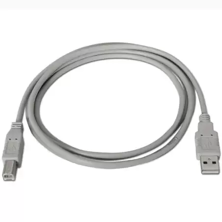 (A101-0004) AISENS CABLE USB 2.0 IMPRESORA TIPO A/M - B/M BEIGE 4