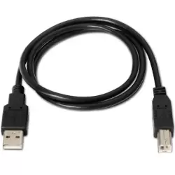 (A101-0006) AISENS CABLE USB 2.0 IMPRESORA TIPO A/M - B/M NEGRO 1