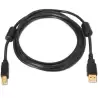 (A101-0011) AISENS CABLE USB 2.0 IMPRESORA ALTA CALIDAD CON FERRITA TIPO A/M - B/M NEGRO 5