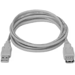 (A101-0012) AISENS CABLE USB 2.0 TIPO A/M - A/H BEIGE 1