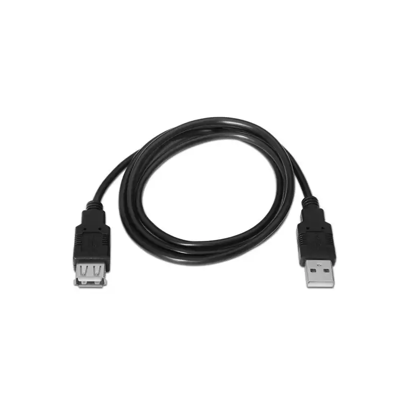 (A101-0016) AISENS CABLE USB 2.0 TIPO A/M - A/H NEGRO 1