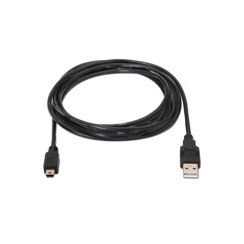 (A101-0025) AISENS CABLE USB 2.0 TIPO A/M - MINI B/M NEGRO 1